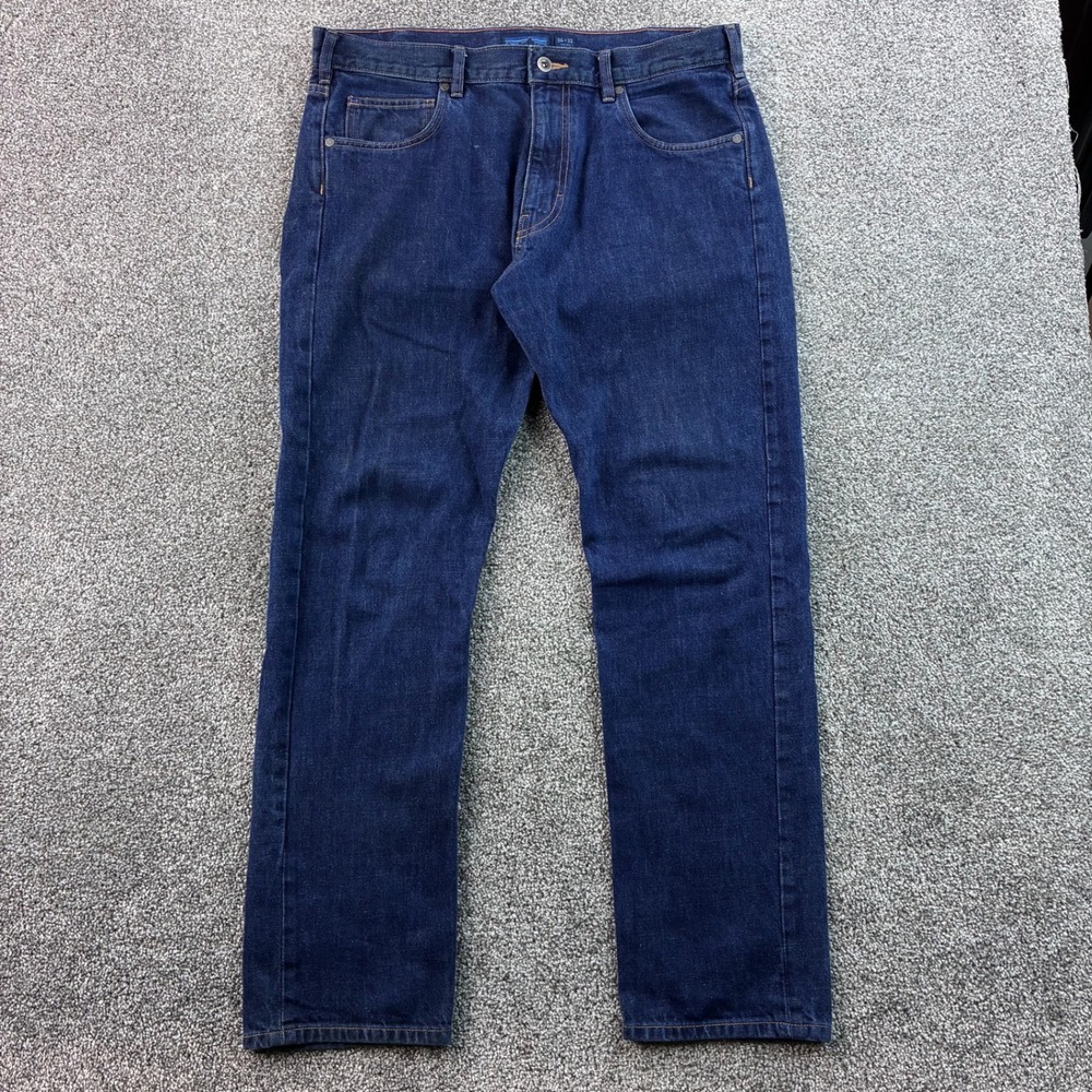 Patagonia Jeans Mens 36x32 Blue Dark Wash Straight Leg Denim Iron Clad